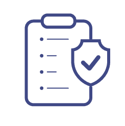 Clipart of legal document with shield icon representing legal protection and advice from AdvisorLaw LLC.