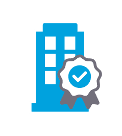 Building with a legal certification badge representing trusted legal services at AdvisorLaw LLC.